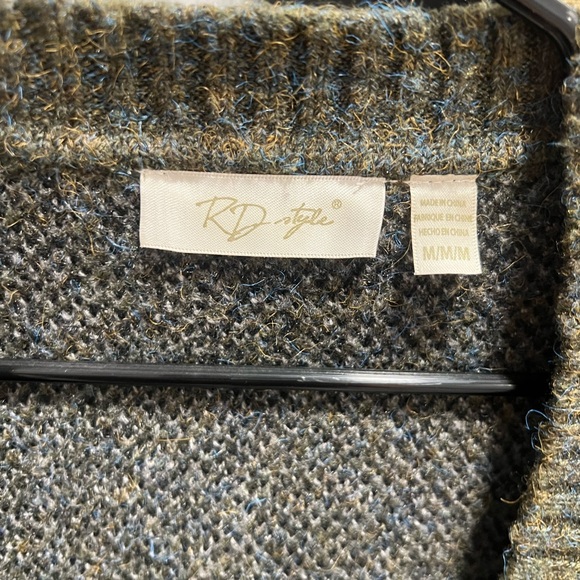 RD style long cardigan, muted camo print - Picture 3 of 3